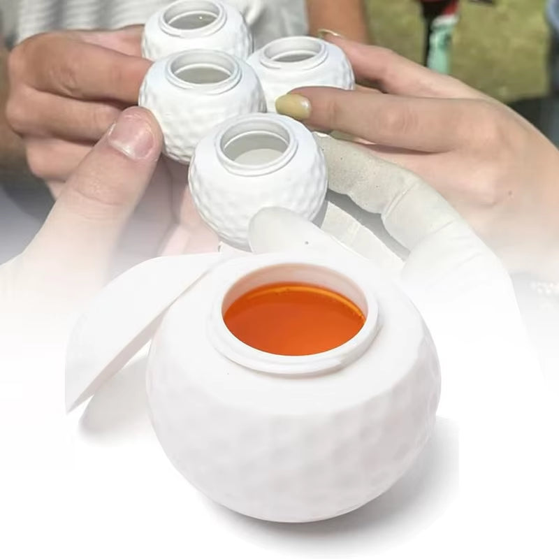 1/3Pcs New Creative Golf Ball Shaped Mug with Lid for All Kinds of Cold Drinks Eco-Friendly Material Reusable
