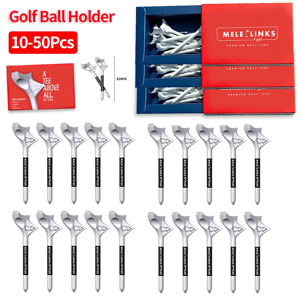 Golf Tees 10 Degree Diagonal Insert Golf Ball Holder Increases Speed Golf Training Ball Tee with Package Golf Gift Accessories
